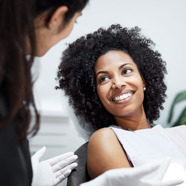 woman at the dentist