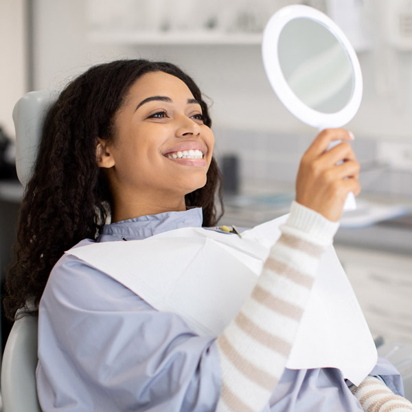 woman at the dentist